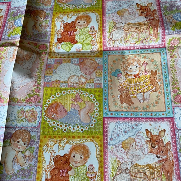Vintage 1979 CURRENT Baby Themed Gift Wrap - Picture 5 of 6